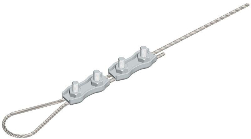 Зажим для троса двойн. Duplex (4мм) EKF zdtd-4