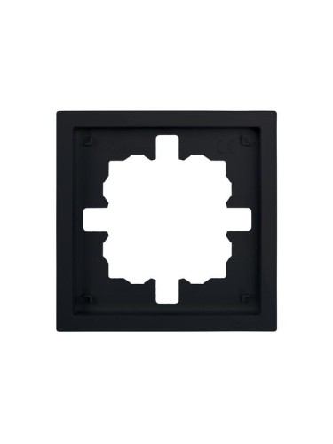 Рамка 1-мест. горизонт. ZIMA черн. бархат LEZARD 704-4200-146