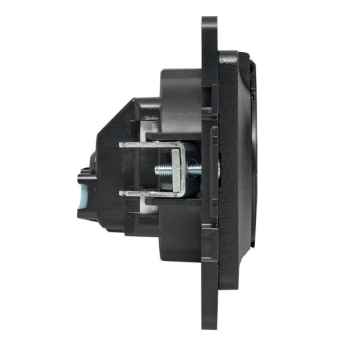 Розетка 1-м СП Стокгольм 16А IP44 с заземл. защ. шторки с крышкой механизм черн. PROxima EKF EZR16-028-10-44