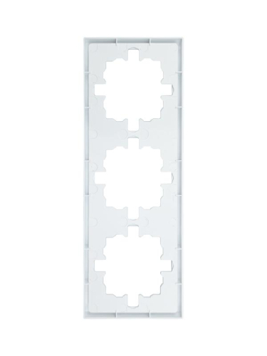 Рамка 3-мест. горизонт. ZIMA бел. LEZARD 704-0200-148