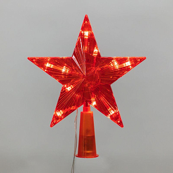 Фигура светодиодная "Звезда" 15см 10LED красн. 230В IP20 на елку постоян. свечение Neon-Night 501-007