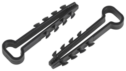 Дюбель-хомут 5-8мм для плоского кабеля NO-224-564 черн. (уп.10шт) Эра Б0066298