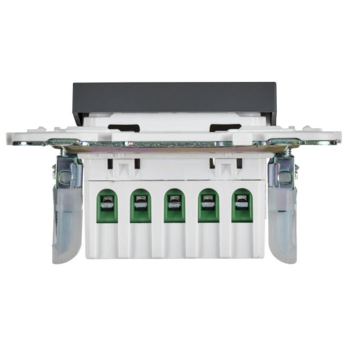 Кнопка звонка SKANDY 10А SK-V17T для отелей с индикацией титан IEK SK-V14-2-10-K48