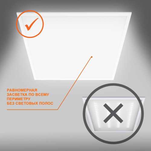 Светильник светодиодный ECO CLASS PANEL 600 36W 840 36Вт 4000К IP40 3600лм 595х595х32мм ДВО встраив. опал панель (аналог ЛВО 4х18) LEDVANCE 4099854246579