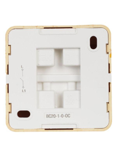 Выключатель 1-кл. ОП Октава 10А IP20 ВС20-1-0-ОС сосна GENERICA EVO10-K03-10-DC