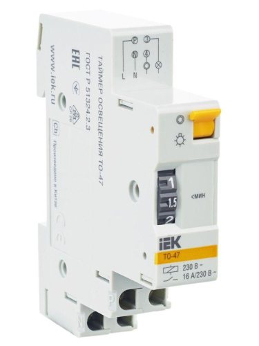 Таймер освещения ТО-47 16А 230В на DIN-рейку KARAT IEK MTA30-16