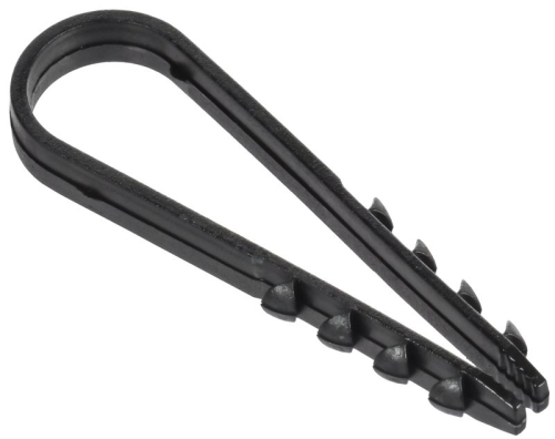 Дюбель-хомут 11х18мм для круглого кабеля нейлон черн. (уп.100шт) GENERICA UDH13-11-18-100-K02-G