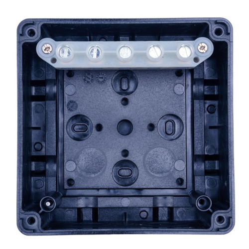 Коробка распределительная 110х110х67мм IP65 в комплекте с клеммным рядом 5х6кв.мм 41А черн. Extherm JB-60-BL