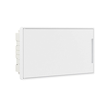 Щиток встраиваемый FRAME 18мод. с бел. дверцей с 2 шинами PEN на 8 и 10 отверст. бел. DKC F18B1WW