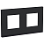 Рамка 2-м UNICA PURE горизонт. каучук/антрацит SchE NU600482
