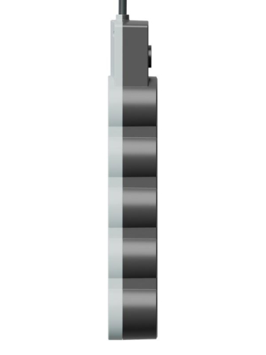 Удлинитель 4х3м с заземл. 10А IP20 USB type-Aх2 + type-C 2500Вт 220В ПВС 3х1 с выкл. черн. КОСМОС YKsm3m4g-Z-VU10А-B