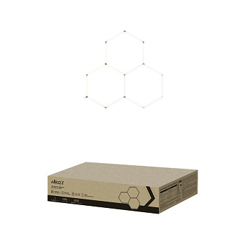Светильник светодиодный ДБО-HEXAGON 3С-15065 150Вт 6500К 230В 1617х1611мм 3 соты 0.5м шнур с вилкой NEOX 4690612066615