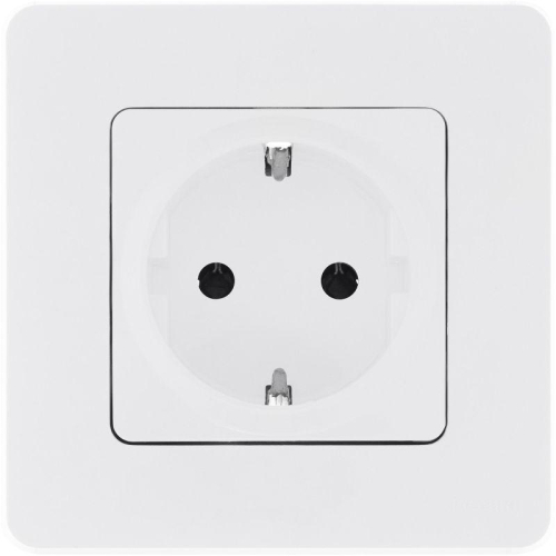 Розетка 1-м СП Inspiria 16А IP20 250В 2P+E немецк. стандарт механизм бел. IEK 673720