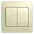 Выключатель 2-кл. СП Glossa 10А IP20 (сх. 5) 10AX в сборе беж. SE GSL000252