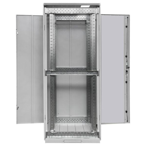 Шкаф напольный 19дюйм TERACOM PRO 33U 600х800мм двери стеклян. с замком-ручкой и метал. сер. EKF TRP-NTC-3368-41G