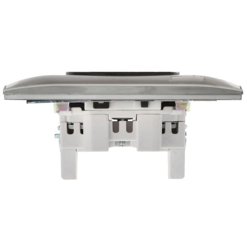 Розетка 2-м SKANDY 10А без заземл. защ. шторки в сборе SK-R09N никель IEK SK-R23-10-K50-F