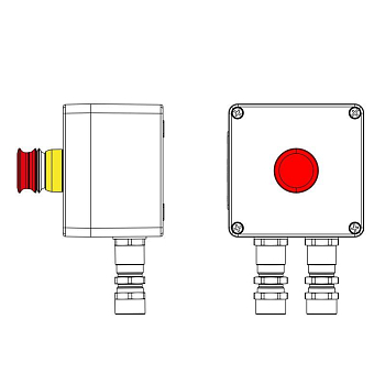 Пост управления взрывозащ. из полиэстера CPE-P-03-(1xP3E(11))-2xKA2MHK(C)1Ex d e IIC Т5 Gb / Ex tb IIIC T95град.C Db IP66/КЗ DKC 2231.031.22.11D