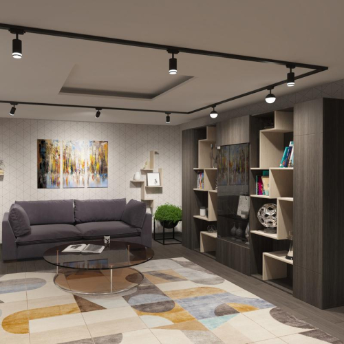 Светильник трековый ARTLINE поворотный 55х55х100мм GU10 230В алюм./пластик. 4кв.м черн. Ritter 59880 4