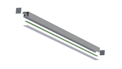 Светильник светодиодный CUBO 36 4000 opal-sand IP20 750х80х50 CRI80 подвесной черн. CSVT ЦБ-00003760