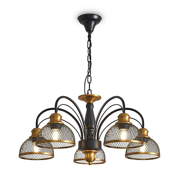 Светильник Caz 5х60Вт E27 IP20 подвесной Freya FR5527PL-05BBZ