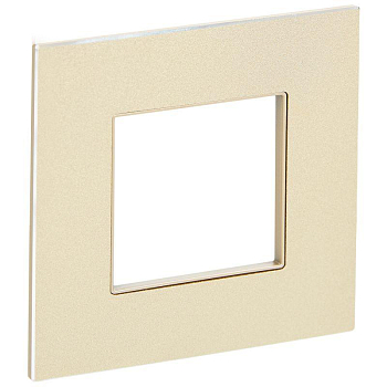 Рамка 1-м SKANDY SK-F31Sh металл шампань IEK SK-M12-M-K37