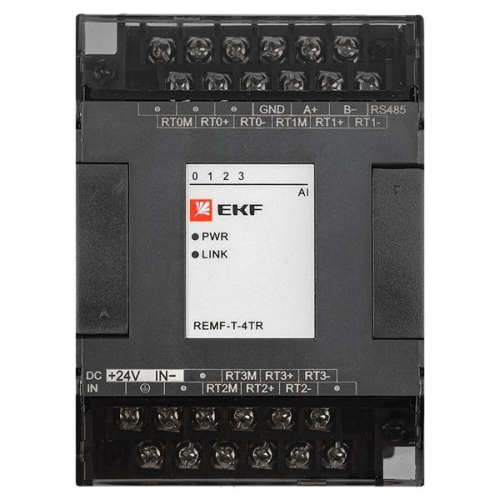 Модуль ввода термосопротивлений REMF 4 PRO-Logic (без поверки) EKF REMF-T-4TR