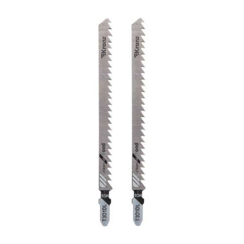 Пилка для электролобзика по дереву T301DL 132мм 6 зубьев на дюйм 6-85мм (уп.2шт) Kranz KR-92-0314