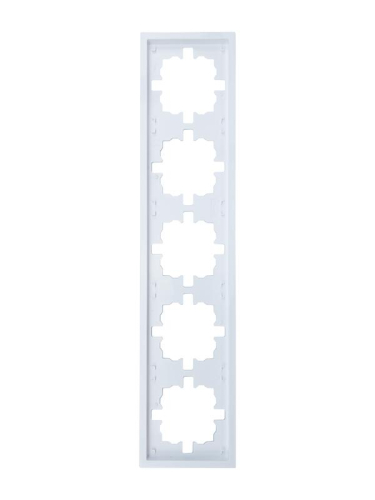 Рамка 5-мест. горизонт. ZIMA бел. LEZARD 704-0200-150