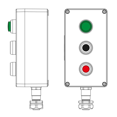Пост управления взрывозащ. из полиэстера CPE-P-04-(1xLG(250)-1xP1B(11)-1xP1R(11))-1xKAEPM2MHK-20(C)1Ex d e IIC Т5 Gb / Ex tbIIIC T95град.C Db IP66/КЗ DKC 2231.041.22.120R