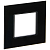 Рамка 1-м SKANDY SK-F21Bl стекло черн. IEK SK-M12-G-K02