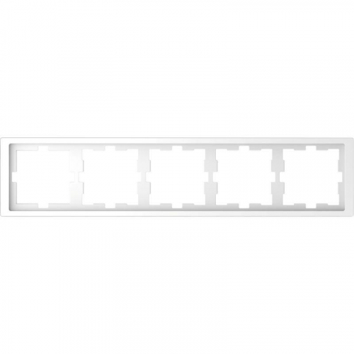 Рамка 5-м Merten D-Life SD бел. лотос SchE MTN4050-6535