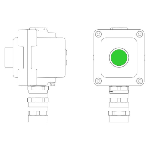 Пост управления взрывонепроницаемый из алюм. LCSD-01-B-MC-P1G(11)x1-PCMB-KA3MHK DKC LCSD21000010