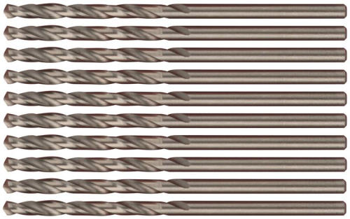 Набор сверл по металлу Profi 2.5х57мм с кобальтом 5проц. (уп.10шт) Cutop 48-25-10