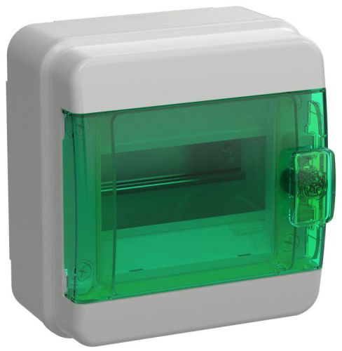 Корпус КМПн-6 TEKFOR IP65 зел. прозр. дверь пластик. IEK TF5-KP72-N-06-65-K03-K06