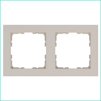 Рамка 2-м G-Classic тауп Jasmart G1002T