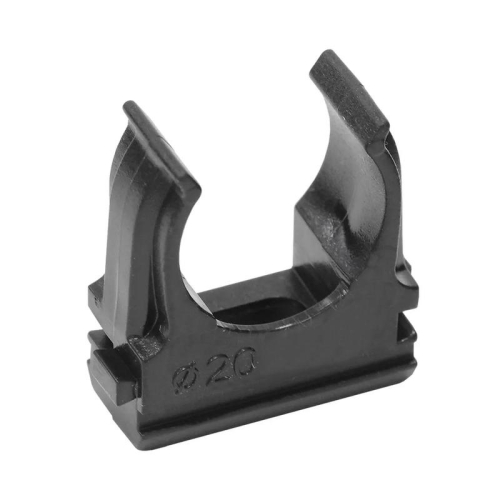 Крепеж-клипса для труб d20мм черн. (уп.100шт) TOKOV ELECTRIC TKE-LC-20-C05/100
