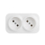 Розетка 2-м ОП Quteo 16А IP20 250В 2х2P без заземл. без защ. шторок бел. IEK 782231 Розетка 2-м ОП Quteo 16А IP20 250В 2х2P без заземл. без защ. шторок бел. IEK 782231