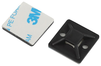 Площадка самоклеящаяся под хомуты 20х20мм NO-225-310 черн. (уп.10шт) Эра Б0066691