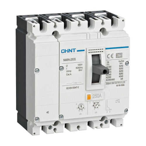 Выключатель автоматический 4п 80А 50кА NM8NDC-125S TM с термомаг. расцеп. (R) CHINT 271808