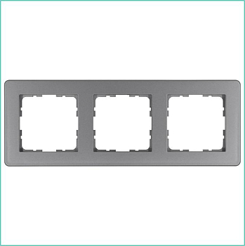 Рамка 3-м G-Flex алюм. Jasmart G1103S