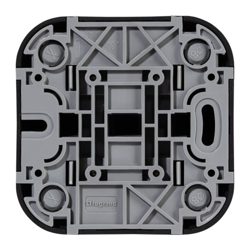 Выключатель 2-кл. ОП Quteo 10А IP20 10AX черн. матов. IEK 782474