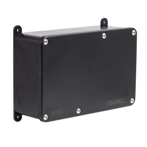 Коробка индустриальная 203х128х69мм IP68 с гладкими стенками черн. DKC P68M4017