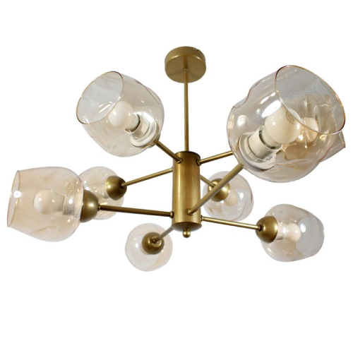 Светильник НПБ 01-8х60-111 "Адель" 181 (плафон 8268) E27 [ИМ] потолочный зол. Элетех 1005405232