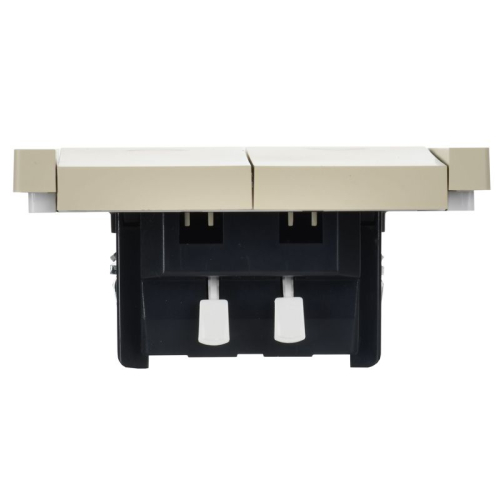 Выключатель жалюзи СП FORTE&PIANO 10А FP411 ваниль IEK FP-V15-0-10-1-K10