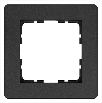Рамка 1-м G-Flex антрацит Jasmart G1101B