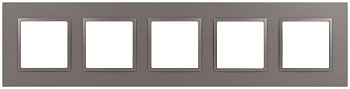 Рамка 5-м Elegance 14-5015-16 Classic для розеток и выключателей титан Эра Б0065831