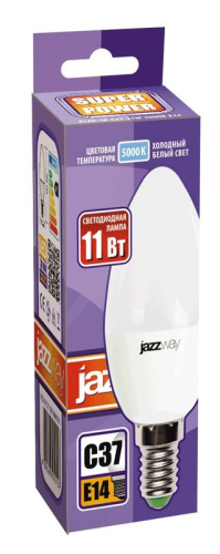 Лампа светодиодная PLED-SP 11Вт C37 5000К E14 230В/50Гц JazzWay 5019218