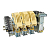 Контактор КТ-6033 250А кат. 220В AC 3НО+3НЗ EKF kt6033-220