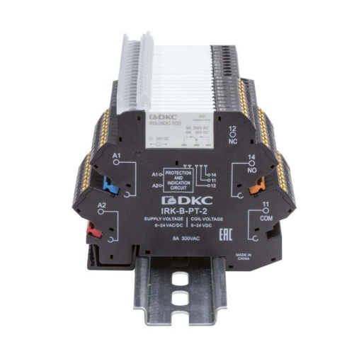 Реле интерфейсное 1CO ком. ток 6А AgSnO2 напряжение 110В AC/DC push-in клеммы DKC IRK-110UC-1CO-PT