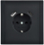 Розетка FORTE&PIANO FP147 16А USB A+C 18Вт с заземл. защ. шторки винт. крепл. черн. IEK FP-R14-16-U22-018-K02 Розетка FORTE&PIANO FP147 16А USB A+C 18Вт с заземл. защ. шторки винт. крепл. черн. IEK FP-R14-16-U22-018-K02